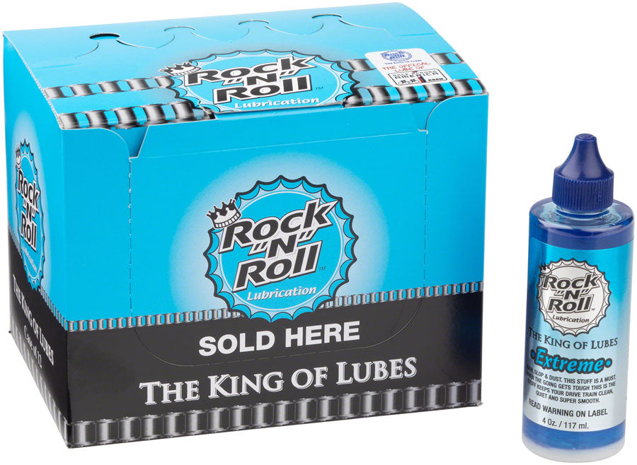Rock-N-Roll Extreme Bike Chain Lube - 4oz Drip POP Box of 12 Degreaser / Cleaner Rock-N-Roll