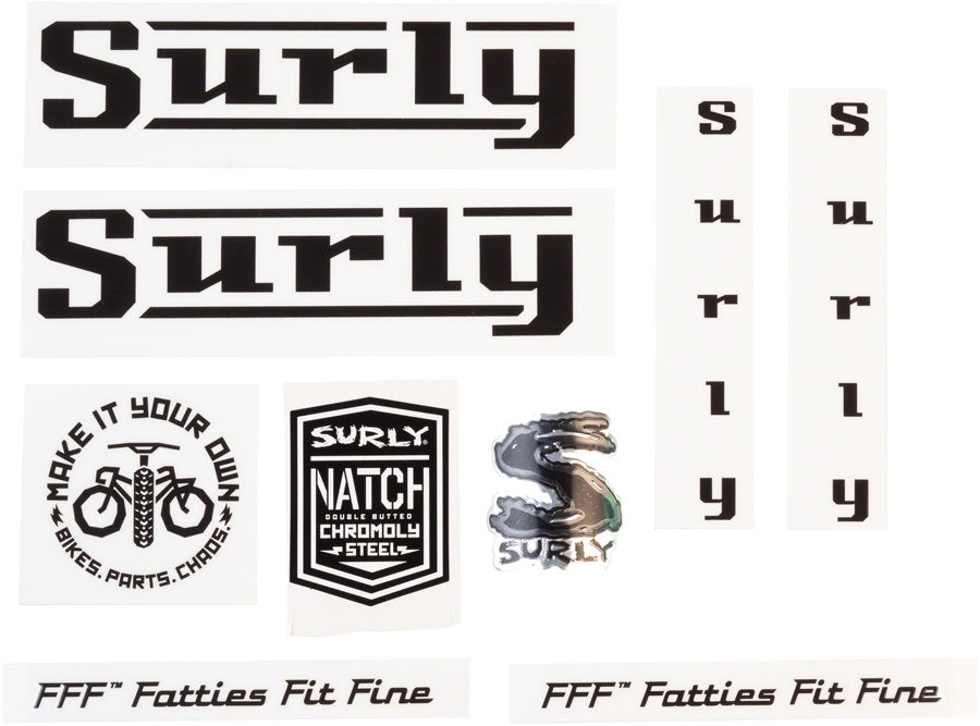 Surly Pacer Decal Set - Black Sticker/Decal Surly