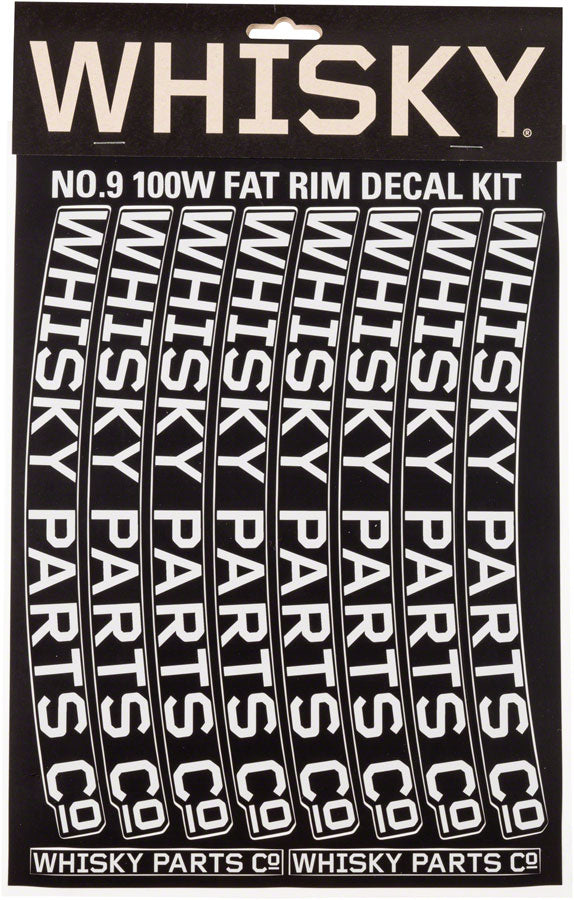 WHISKY 100w Rim Decal Kit for 2 Rims Light Gray Rim Part Whisky Parts Co.