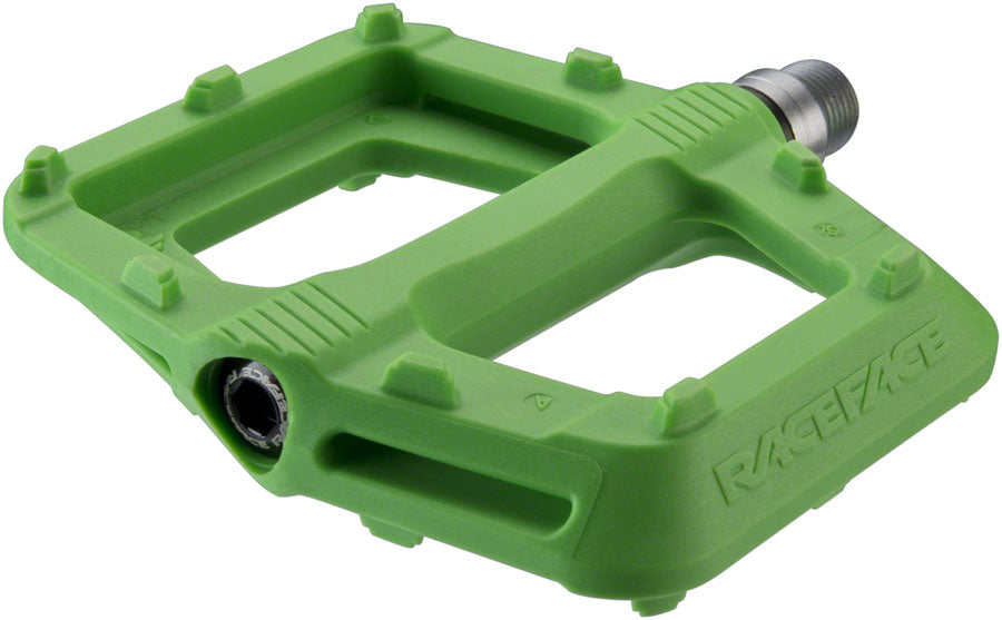 RaceFace Ride Pedals - Platform Composite 9/16" Green Pedals Race Face