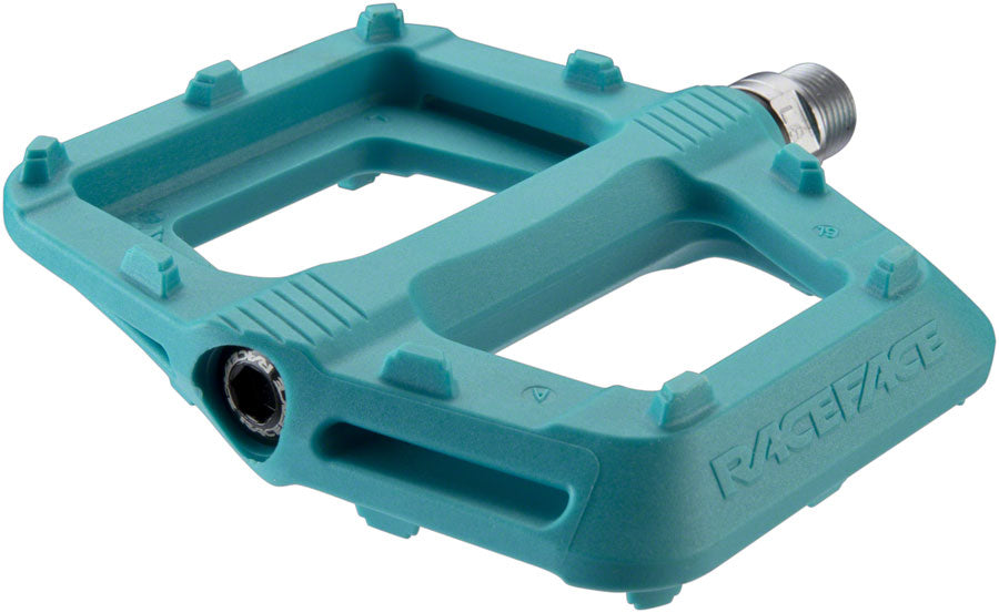 RaceFace Ride Pedals - Platform Composite 9/16" Turquoise Pedals Race Face