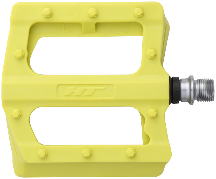 HT Components PA12 Pedals - Platform Composite 9/16" Neon Green Pedals HT Components