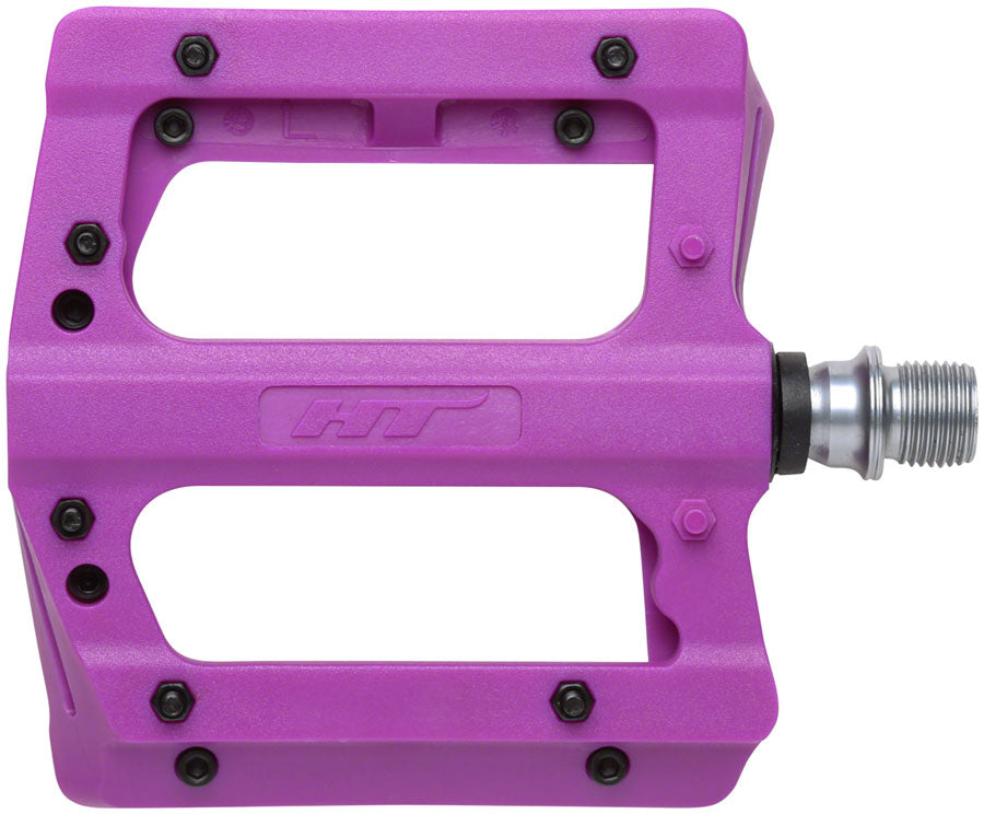 HT Components PA12A Pedals - Platform Composite 9/16" Dark Purple Pedals HT Components