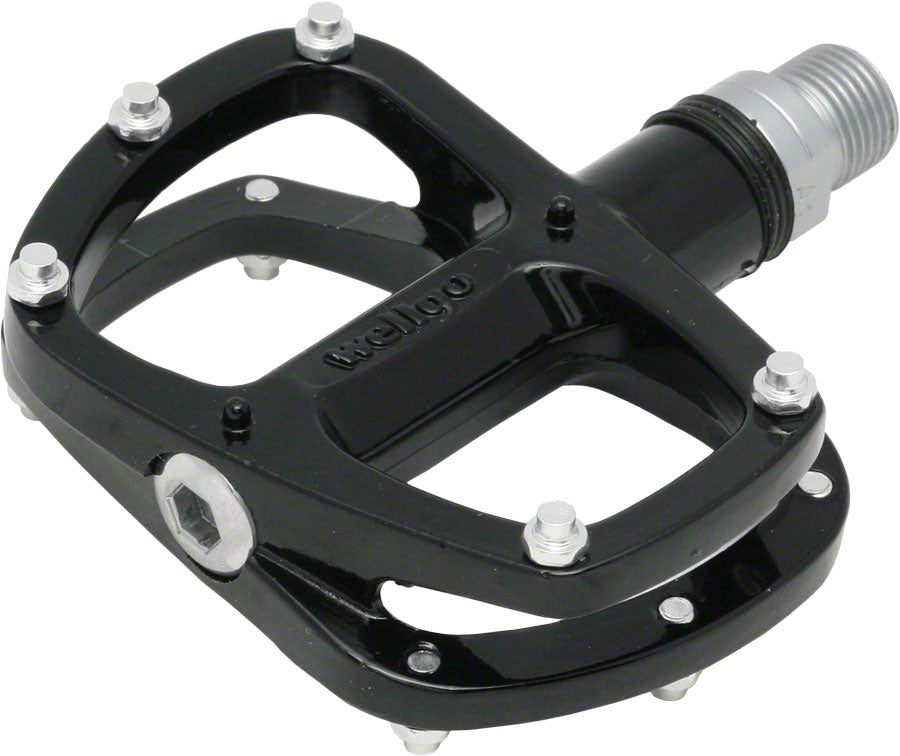 Wellgo R146 Pedals - Platform Aluminum 9/16" Black Pedals Wellgo