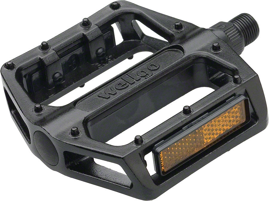 Wellgo B087 Pedals - Platform Aluminum 9/16" Black Pedals Wellgo