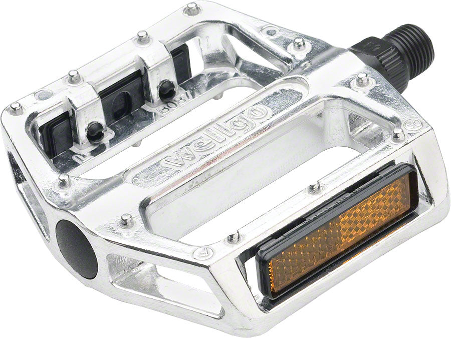 Wellgo B087 Pedals - Platform Aluminum 1/2" Silver Pedals Wellgo