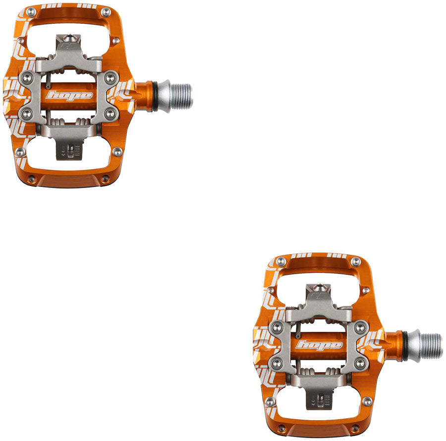 pedales hope Hope Union TC Pedals - Dual Sided Clipless with Platform 9/16" Orange