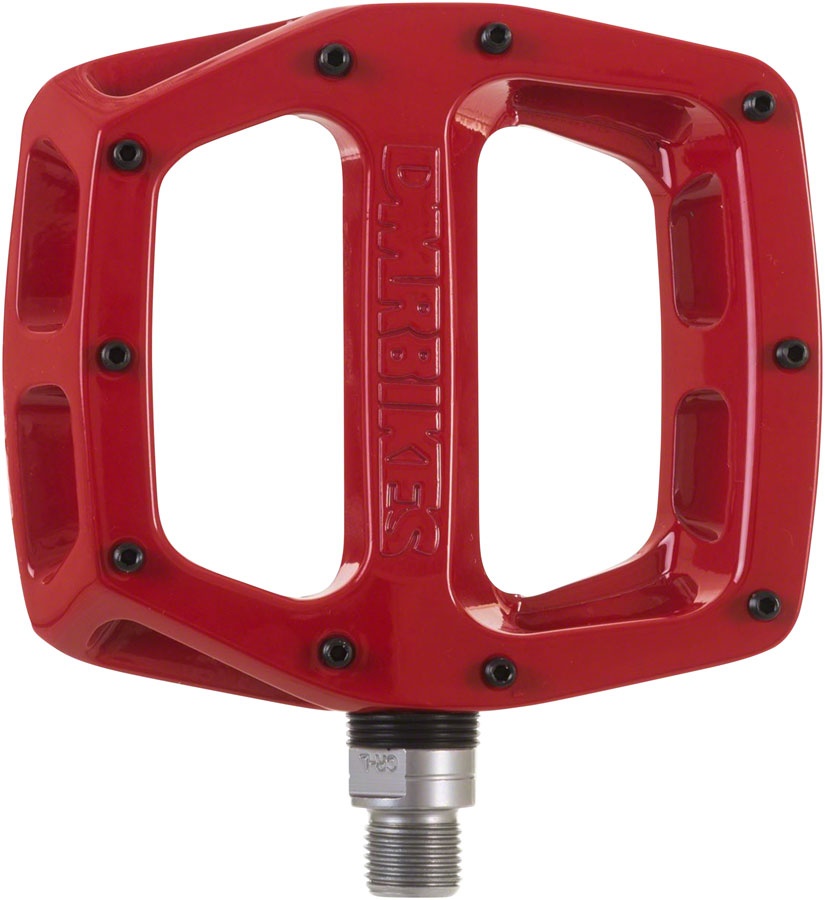 DMR V12 Pedals - Platform Aluminum 9/16" Red Pedals DMR