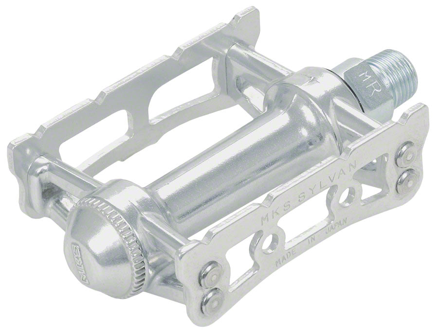 MKS Sylvan Track Pedals - Aluminum 9/16" Silver Pedals MKS