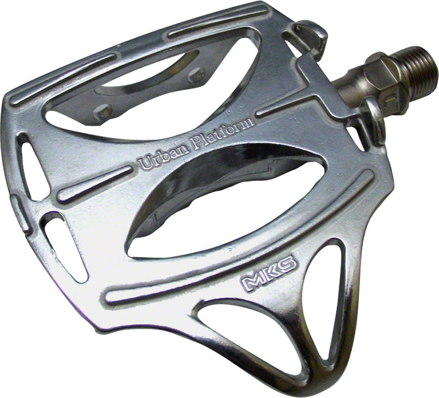 MKS Urban Platform Pedals - Platform Aluminum 9/16" Silver Pedals MKS