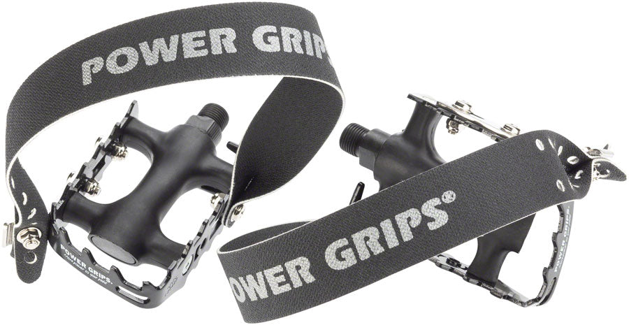 Power Grips Sport Pedal Kit - Plastic 9/16" Black XL Pedals Power Grips