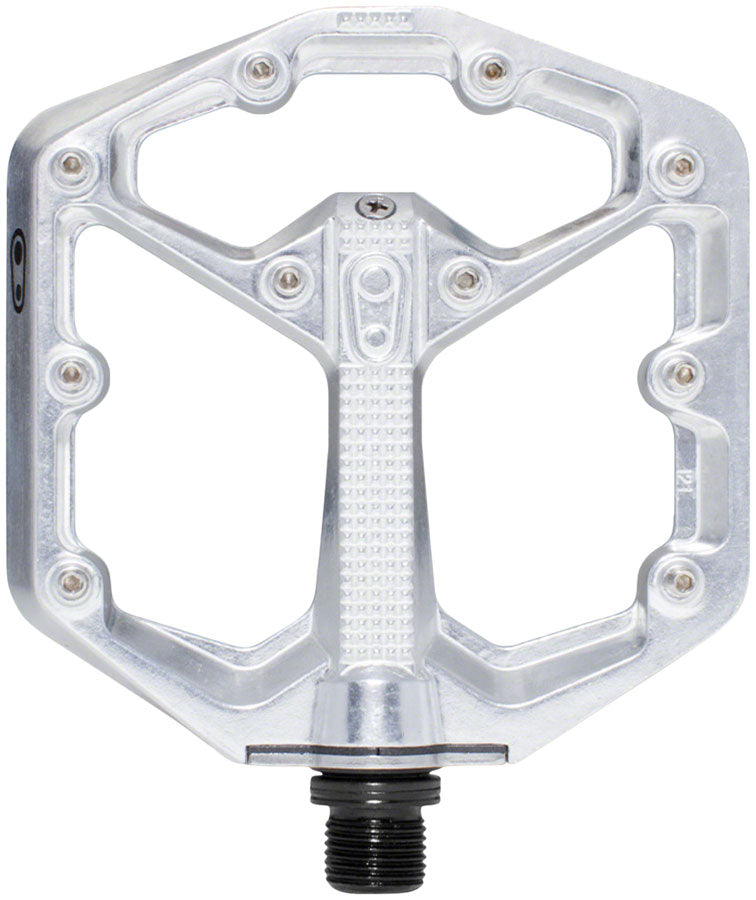 flat pedal crank brothers Crankbrothers Stamp 7 Pedals - Platform Aluminum 9/16" High Polish Silver Small