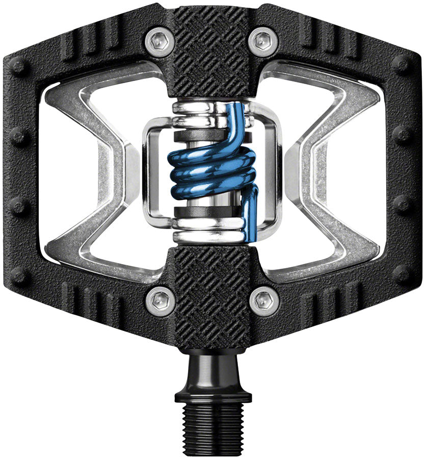 clipless pedals crank brothers Crankbrothers Double Shot 2 Pedals - Single Side Clipless Platform Aluminum  9/16" BLK