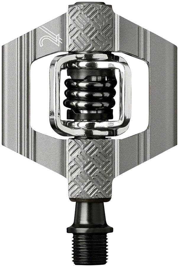 Crank Brothers Candy 2 Pedals - Dual Sided Clipless Aluminum 9/16" Gray Pedals Crank Brothers