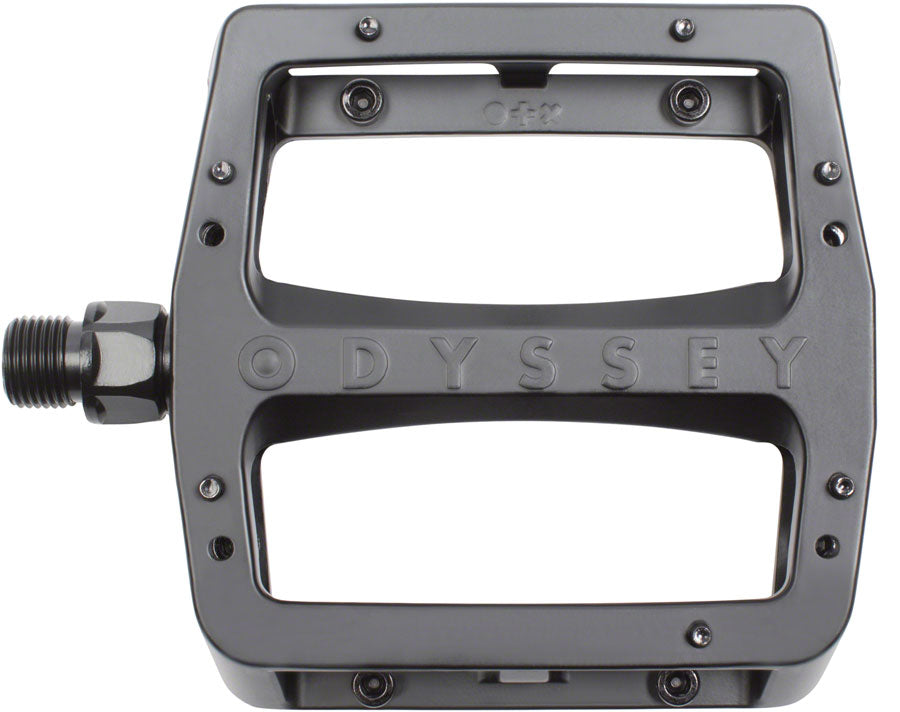 Odyssey Grandstand V2 Pedals - Platform Aluminum 9/16" Black Pedals Odyssey