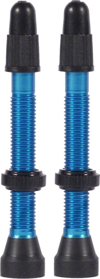 WTB Aluminum TCS Tubeless Valves: 34mm Blue Pair Tubeless Valves WTB