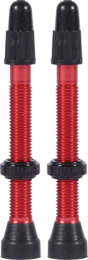 WTB Aluminum TCS Tubeless Valves: 46mm Red Pair Tubeless Valves WTB