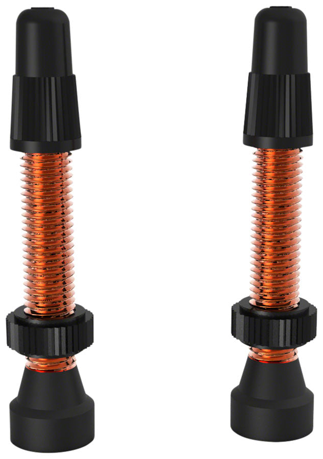 WTB Aluminum TCS Tubeless Valves: 34mm Orange Pair Tubeless Valves WTB