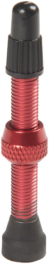 Stans NoTubes Alloy Valve Stems - 55mm Pair Red Tubeless Valves Stans No Tubes