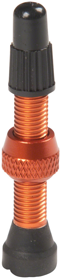 Stans NoTubes Alloy Valve Stems - 35mm Pair Orange Tubeless Valves Stans No Tubes