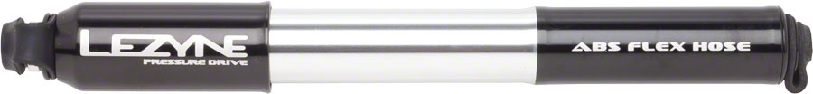 Lezyne ABS Pressure Drive Mini Frame Pump Medium: Black/Polished Silver Frame Pump Lezyne