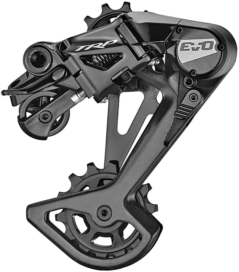 TRP RD-M9050-L EVO12 Rear Derailleur - 12-Speed Long Cage 52t Max Clutched Carbon Outer Cage BLK/Silver Rear Derailleurs TRP