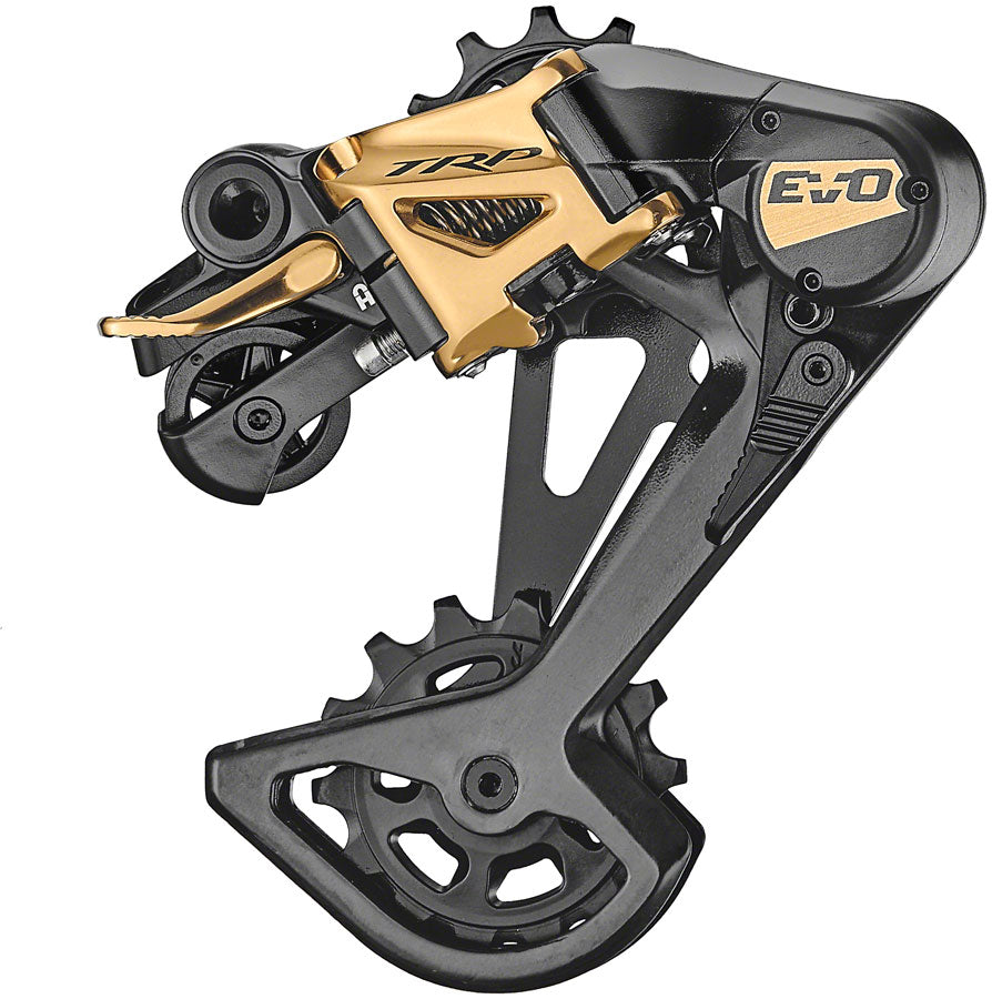 TRP RD-M9050-L EVO12 Rear Derailleur - 12-Speed Long Cage 52t Max Clutched Carbon Outer Cage BLK/Gold Rear Derailleurs TRP