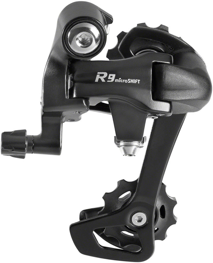 microSHIFT R9 Rear Derailleur - 9-Speed Long Cage Shimano Road Compatible BLK Rear Derailleurs microSHIFT