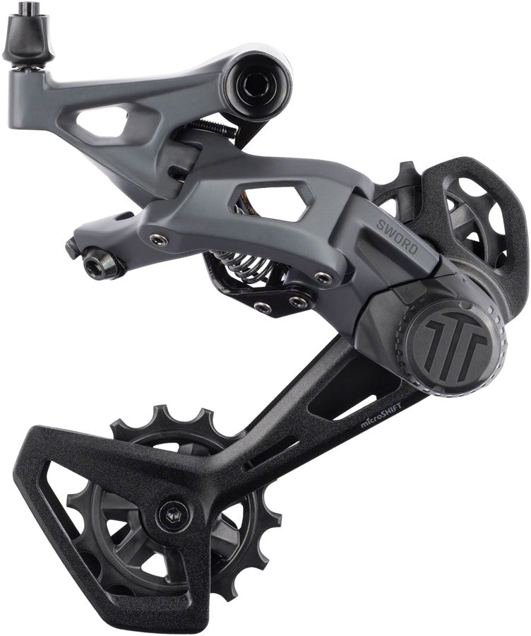 microSHIFT Sword Rear Derailleur - 10-Speed Long Cage Compatible Sword 2x Gray Rear Derailleurs microSHIFT