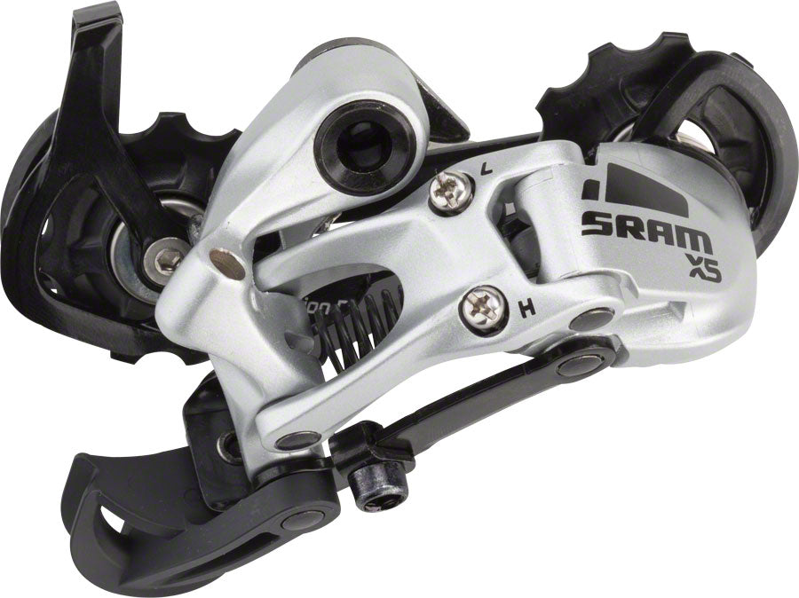 SRAM X5 Rear Derailleur - 9 Speed Medium Cage Silver Rear Derailleurs SRAM