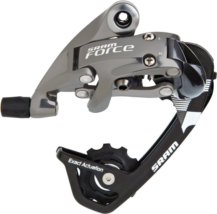 SRAM Force WiFli Rear Derailleur - 10 Speed Medium Cage Black/Silver Rear Derailleurs SRAM