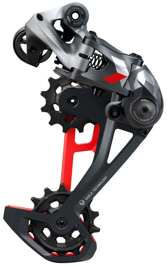 SRAM X01 Eagle Rear Derailleur - 12-Speed Long Cage 52t Max Red Rear Derailleurs SRAM