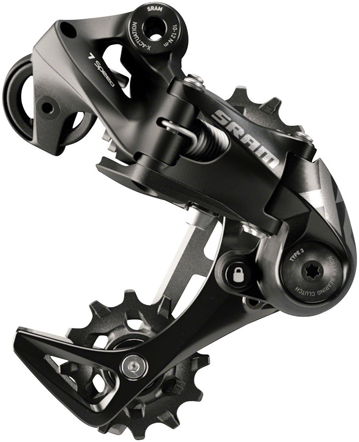 SRAM X01 DH Rear Derailleur - 7-Speed Short Cage Black with Clutch A3 Rear Derailleurs SRAM