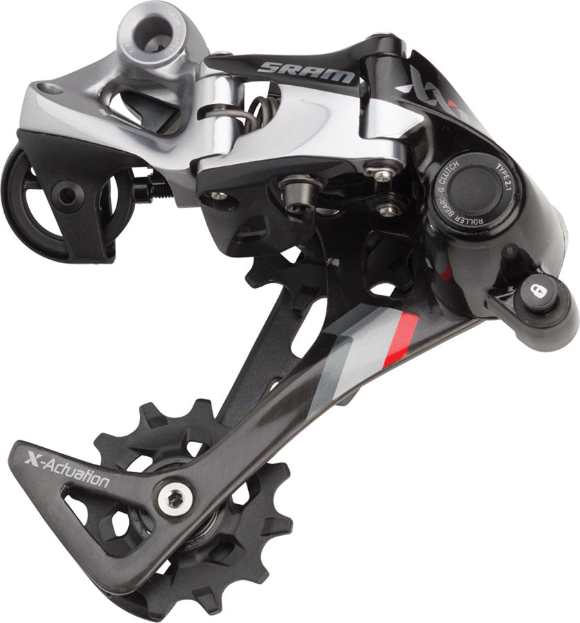 SRAM XX1 Rear Derailleur - 11 Speed Medium Cage Black/Red Rear Derailleurs SRAM