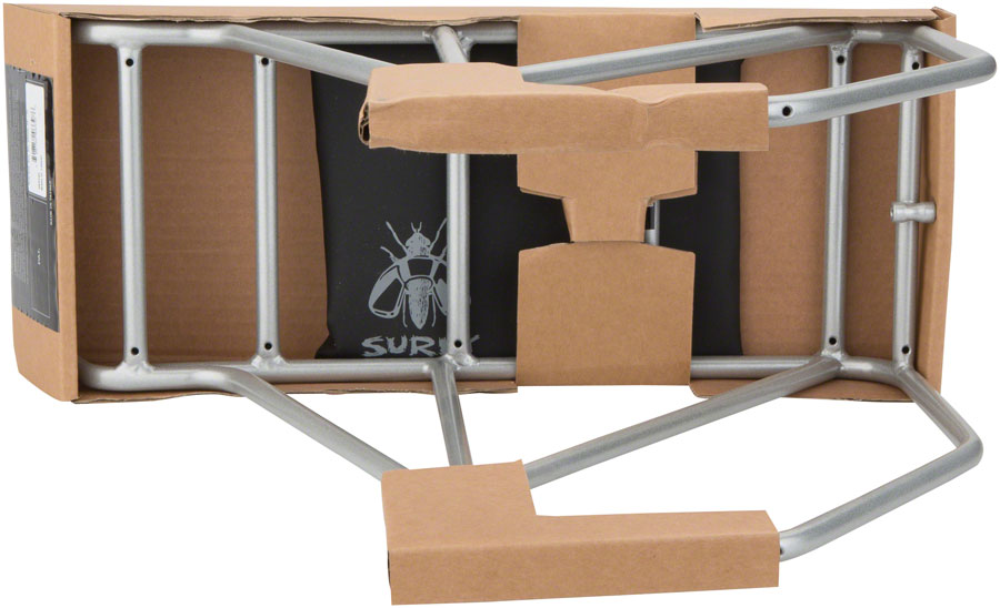 Surly 26"-29" CroMoly Rear Rack: Silver Rear Mount Rack Surly