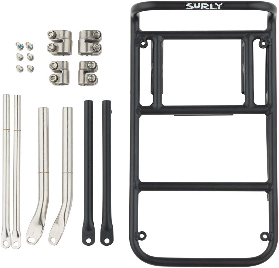 Surly 8-Pack Rack Front Rack - Steel Black Front Mount Rack Surly