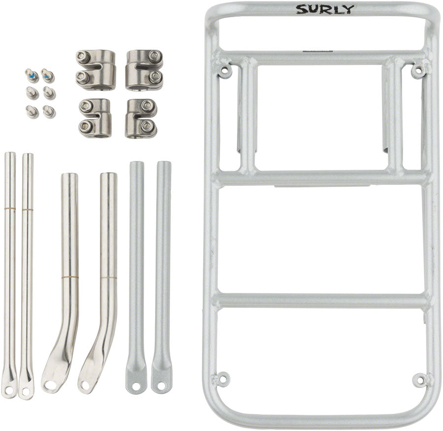 Surly 8-Pack Rack Front Rack - Steel Silver Front Mount Rack Surly