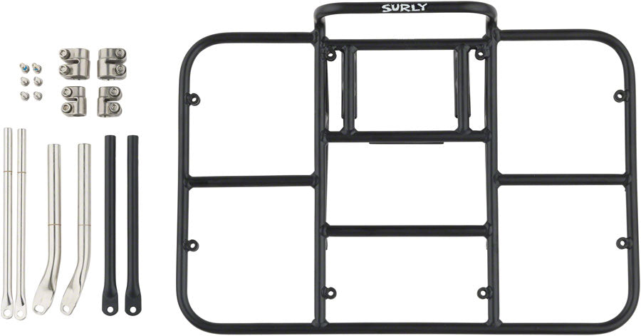 Surly 24-Pack Rack Front Rack - Steel Black Front Mount Rack Surly