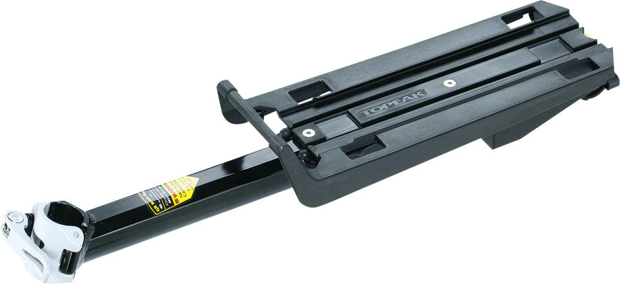 Topeak Quick Release MTX BeamRack EX with Klick Fix: Black Seatpost Mount Rack Topeak
