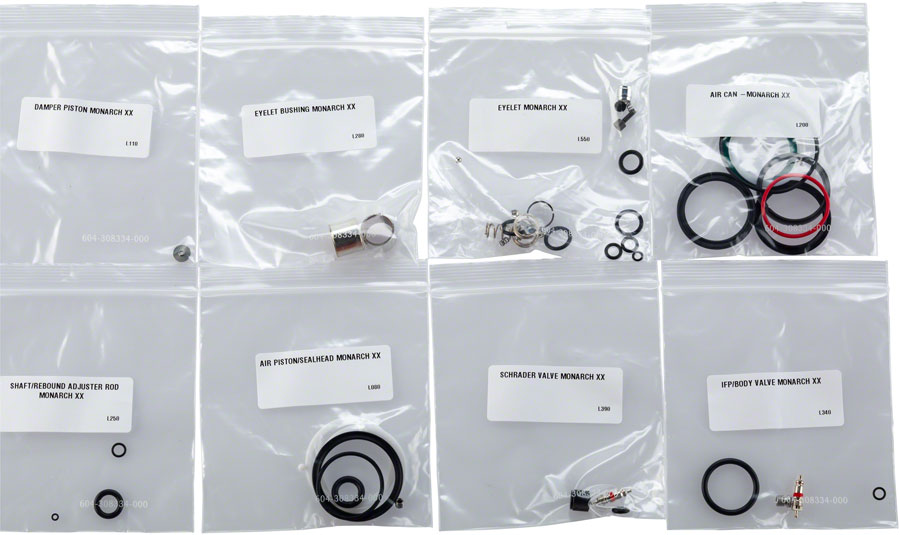 RockShox Rear Shock Service Kit - Monarch XX (2012-13) Rear Shock Service Kits RockShox