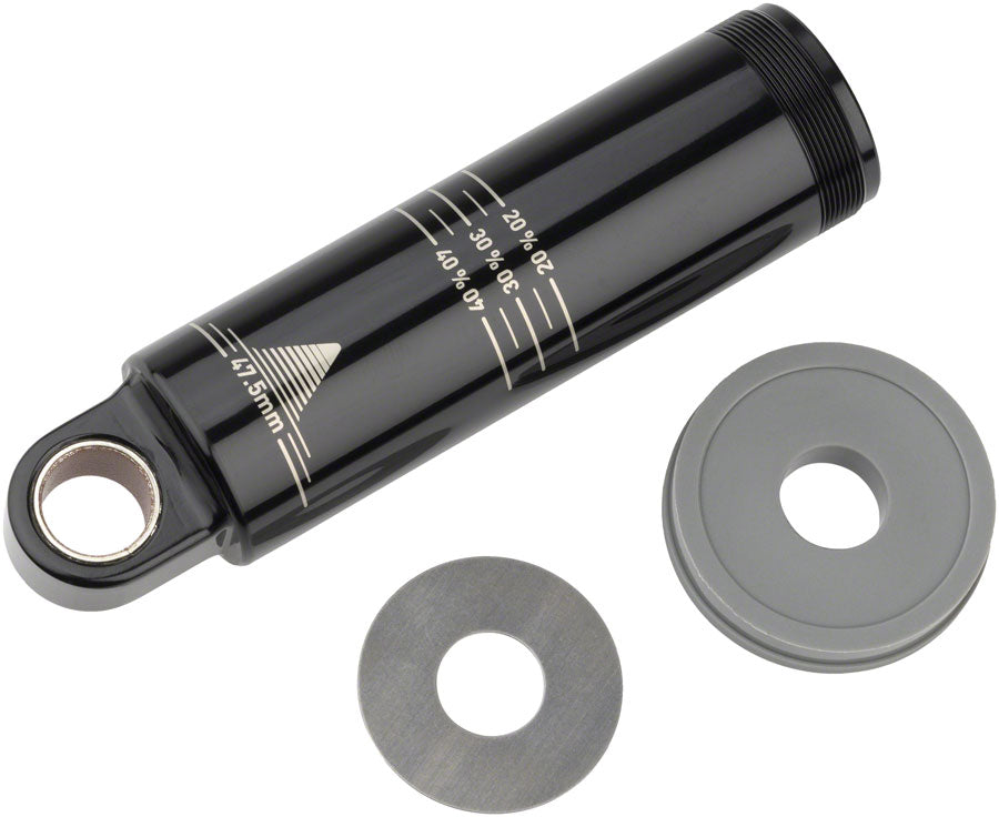 RockShox Rear Shock Damper Body - Standard Eyelet 47.5mm w/ Hydraulic Bottom Out 7.5mm Travel Spacer Super Deluxe C1+ 2023+ Rear Shock Part RockShox