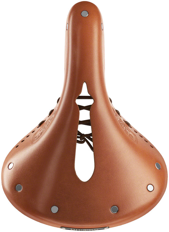 Brooks B17 Carved Saddle - Steel Honey Saddles Brooks