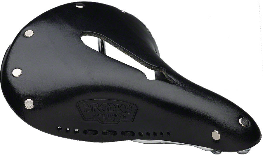 Brooks B17 Carved Saddle - Steel Black Womens Saddles Brooks