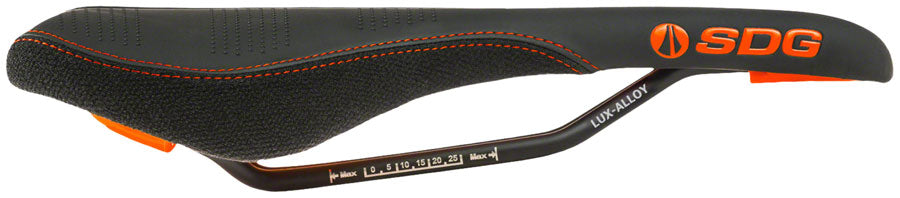 SDG Radar Saddle - Lux-Alloy Black/Orange Saddles SDG