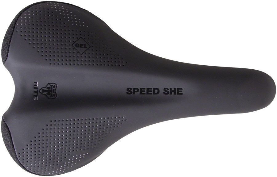 WTB Speed She Saddle - Chromoly Black Womens 150 mm Wide Saddles WTB