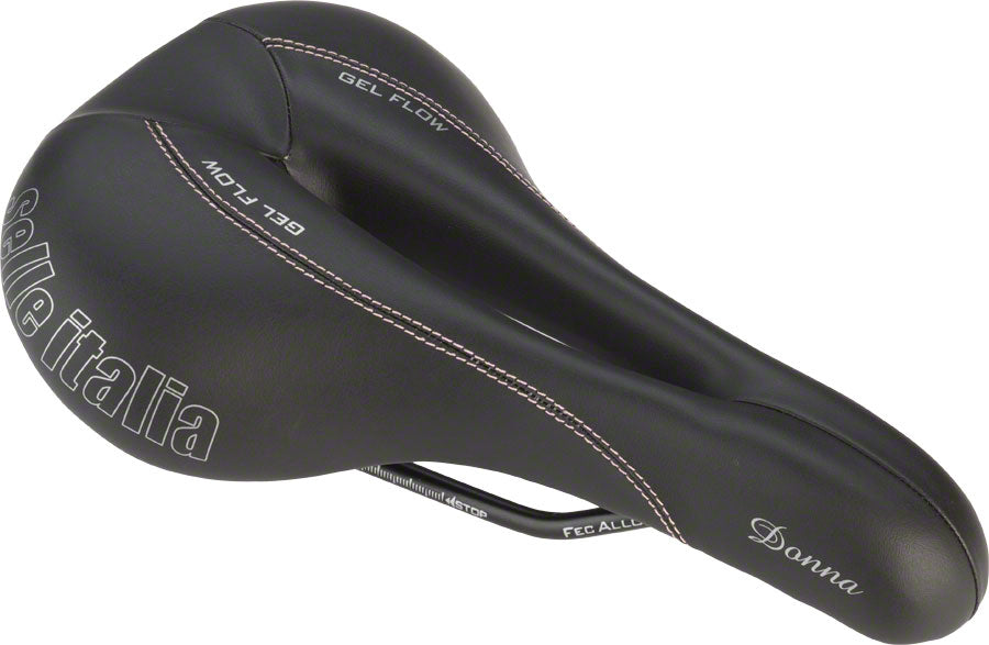 Selle Italia Donna Gel Flow Saddle - Manganese Black Womens L2 Saddles Selle Italia