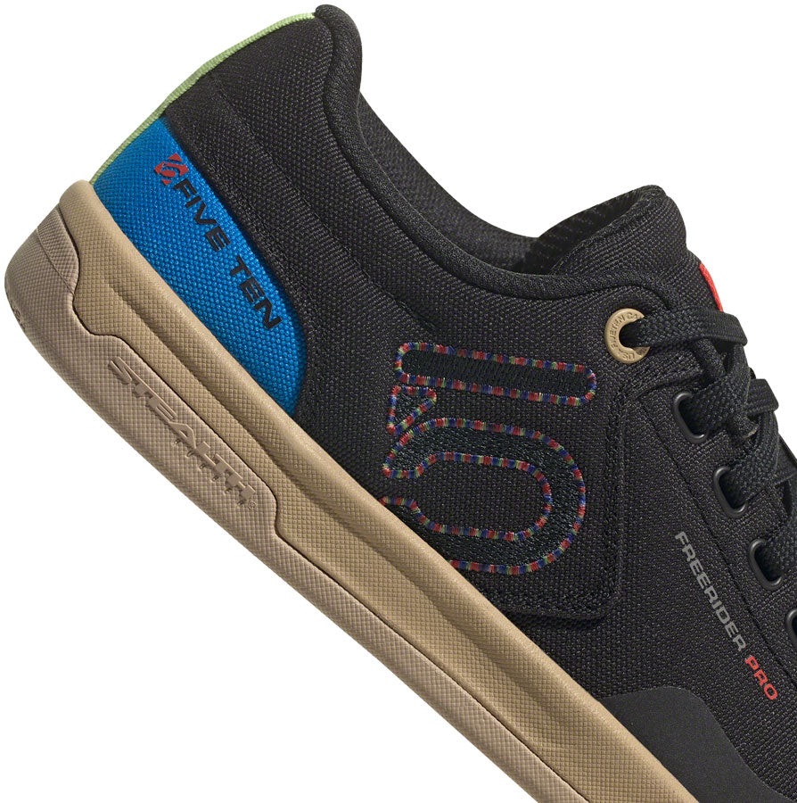 Five Ten Freerider Pro Canvas Flat Shoes - Mens Core BLK/Carbon/Pulse Lime 9 Shoes and Insoles Five Ten