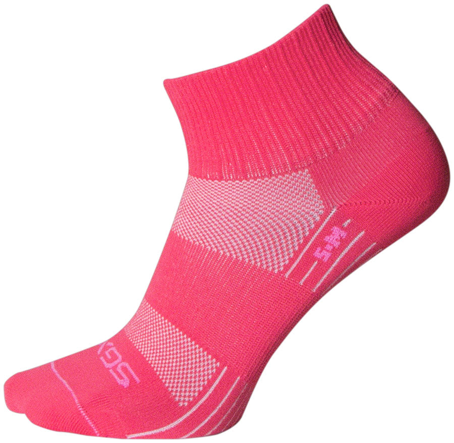 SockGuy Pink Sugar SGX Socks - 2.5" Pink Large/X-Large Socks SockGuy