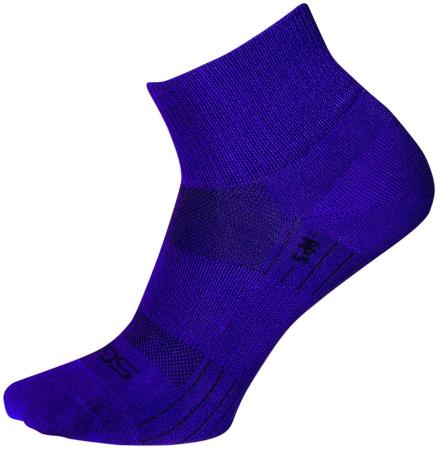 SockGuy Purple Sugar SGX Socks - 2.5" Purple Small/Medium Socks SockGuy