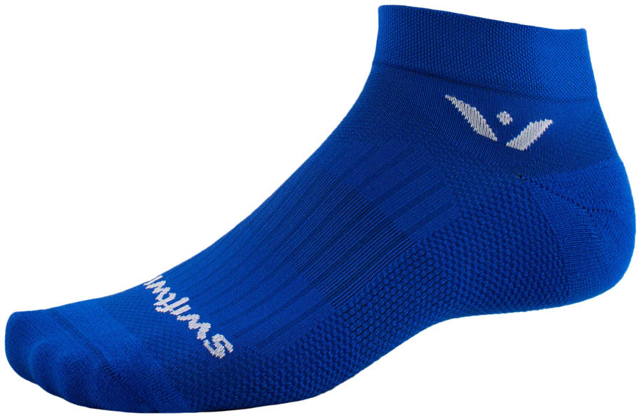 Swiftwick Aspire One Socks - 1" Cobalt Medium Socks Swiftwick